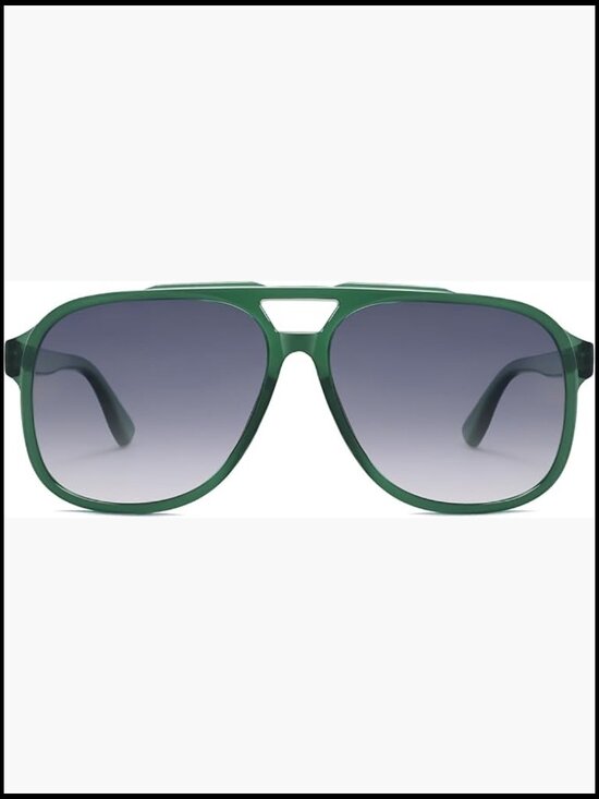 Retro Polarized Square Aviator Sunglasses Oversized Vintage Trendy main image 7